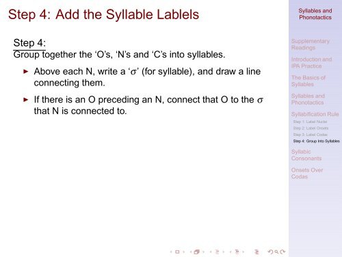 Syllables and Phonotactics