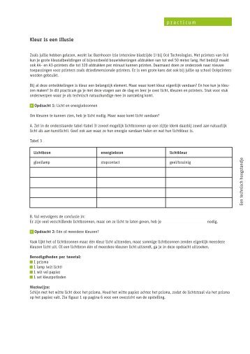 Practicum 1 'Een technisch hoogstandje' - C3 Onderwijsmiddelen