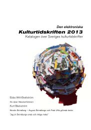 Kulturtidskriften 2013 - Tidskrift.nu