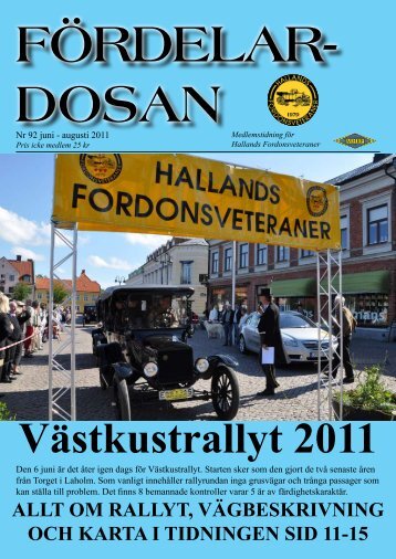 Västkustrallyt 2011 - hallandsfordonsveteraner.com