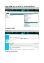 Handleiding: Hoe haal ik snel leerstof van Blackboard? - Intranet