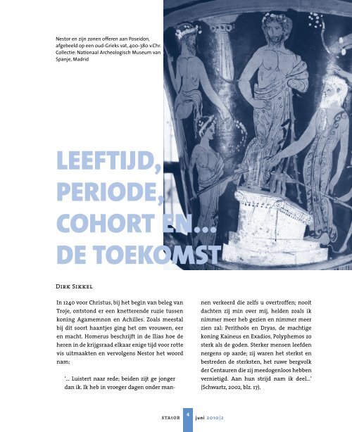 Leeftijd, periode, cohort en... de toekomst - Netherlands Society for ...