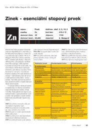 Zinek - esenciální stopový prvek - Roche diagnostics