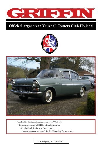 Officieel orgaan van Vauxhall Owners Club Holland