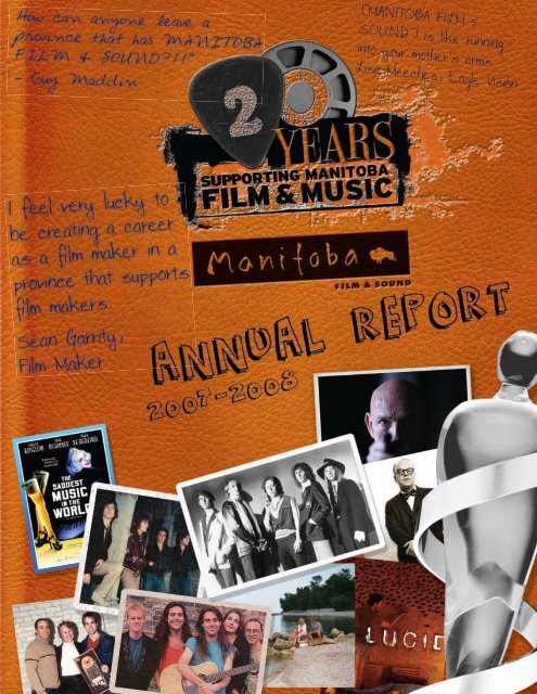 2007/2008 Annual Report - Manitoba Film and Music