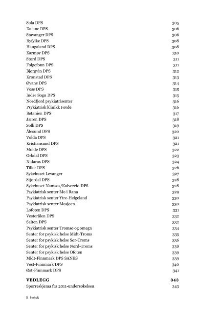 Fastlegers vurdering av distriktspsykiatriske sentre i 2011 ...