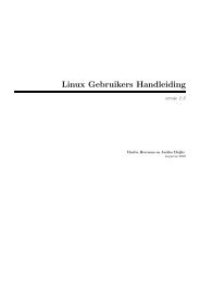 Linux Gebruikers Handleiding versie 1.3