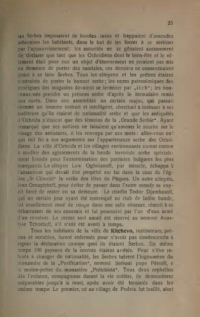 Le régime serbe et la lutte révolutionaire en Macédoine