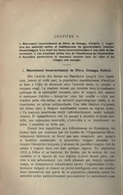 Le régime serbe et la lutte révolutionaire en Macédoine