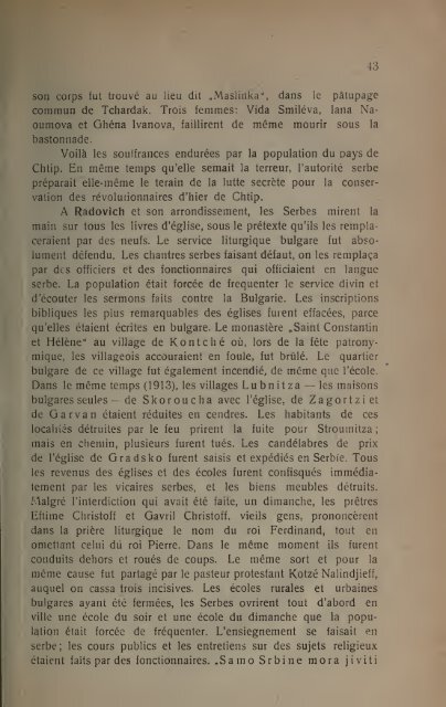 Le régime serbe et la lutte révolutionaire en Macédoine