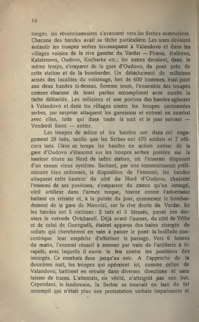 Le régime serbe et la lutte révolutionaire en Macédoine