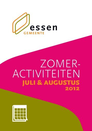 nr. 547 - zomeractiviteiten 2012 - Gemeente Essen