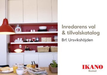 Inredarens val & tillvalskatalog - Erik Olsson