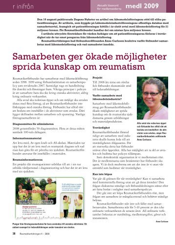 Läs pdf - Välkommen till Reumatikertidningens arkiv ...