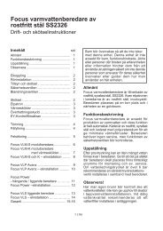 Focus varmvattenberedare av rostfritt stål SS2326 - Metro Therm AB