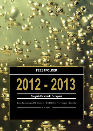 FEESTFoldEr - Slagerij Traiteur Schepers Zonhoven