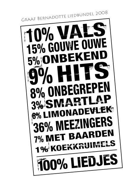 100% LIEDJES - Graaf Bernadotte