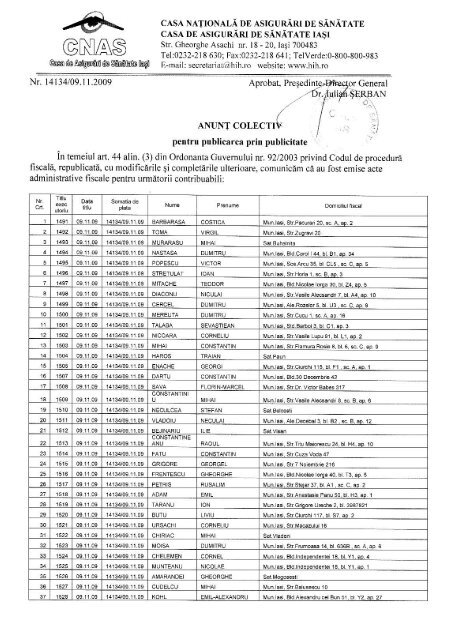 Nr. 14134/09.11.2009 Aprobat, Preşedinte-Director General