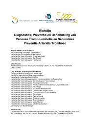 Richtlijn Diagnostiek, Preventie en Behandeling van Veneuze ...