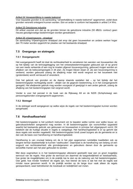 ontwerp bp De Liede - toelichting - Gemeente Haarlemmermeer