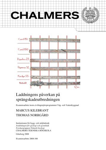 Laddningens påverkan på sprängskadeutbredningen - SBUF