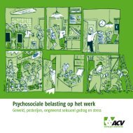 Psychosociale belasting op het werk - acvtje