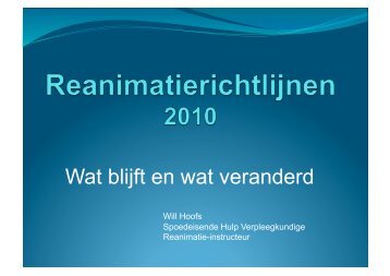 reanimatie richtlijnen 2010 - Lviz