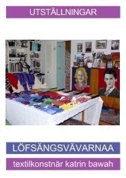 LÖFSÄNGSVÄVARNAA - Katrin Bawah