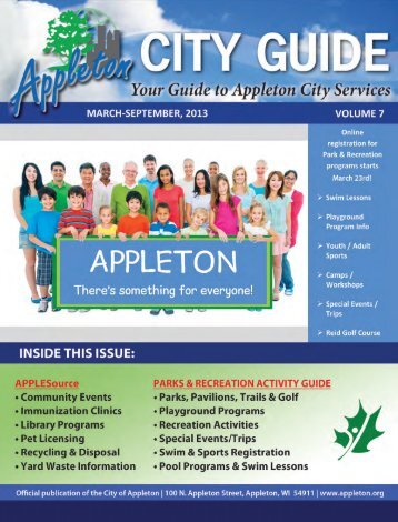 Current City Guide - Appleton Parks & Recreation