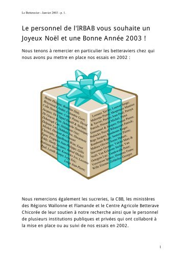 Het personeel van het KBIVB wenst u een Zalig Kerstfeest en een ...