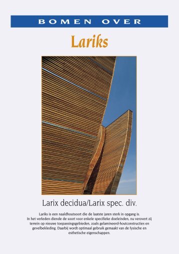 Oregon pine Lariks - Houtdatabase