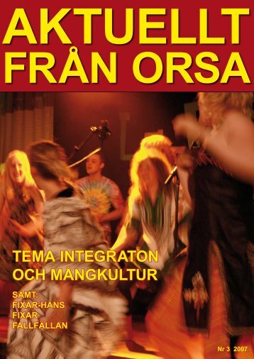 TEMA INTEGRATON OCH MÅNGKULTUR - Orsa Kommun