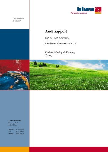 Auditrapport - Blik op Werk