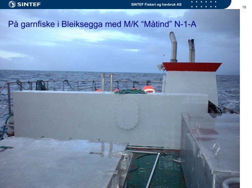 Fiskebåten som framtidig arbeidsplass NFR/FHF- prosjekt 2002 - 2004