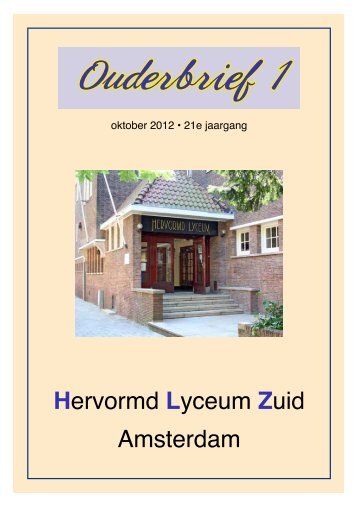 Lezen... - Hervormd Lyceum Zuid Amsterdam