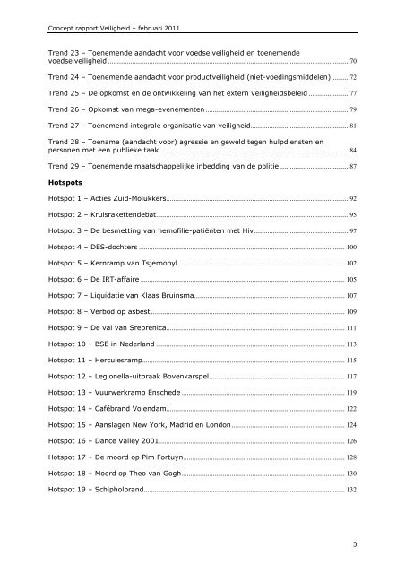 Deelrapport trendanalyse domein Veiligheid - Nationaal Archief