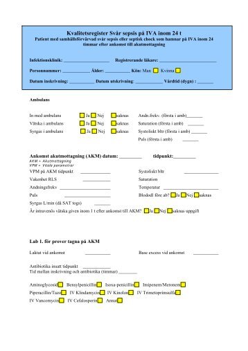 Lathund sepsis - Infektion.net