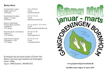 Gangnyt 1-2013 - Gangforeningen Bornholm