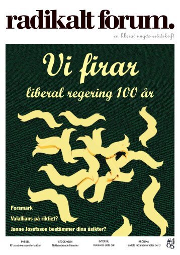 Vi firar liberal regering 100 år - ida.nu