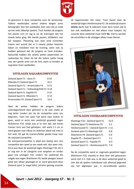 Spurt – Juni 2012 - Jaargang 57 - Nr. 5 - Zeeland Sport