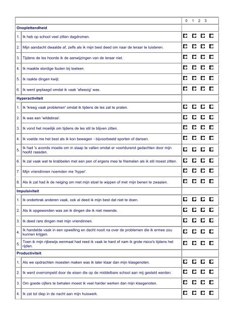 De Self-Assessment Symptom Inventory (SASI) voor meisjes ... - PsyQ