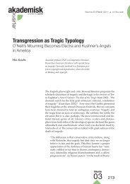 Transgression as Tragic Typology • Mia Rendix - Akademisk kvarter