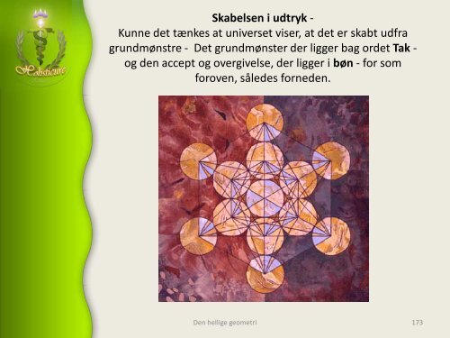 Hellig geometri, Skaberens aftryk og udtryk, livets opståen - Alcyone