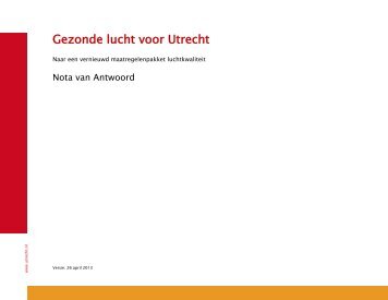 Gezonde lucht voor Utrecht - Gemeente Utrecht