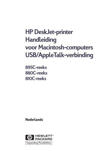 HP DeskJet-printer Handleiding voor Macintosh-computers USB ...
