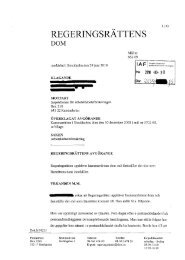 Dom i Regeringsrättens mål nr 662-09 - IAF