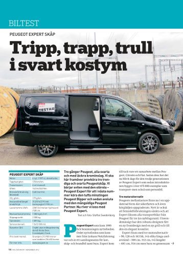 Tripp, trapp, trull i svart kostym - Peugeot