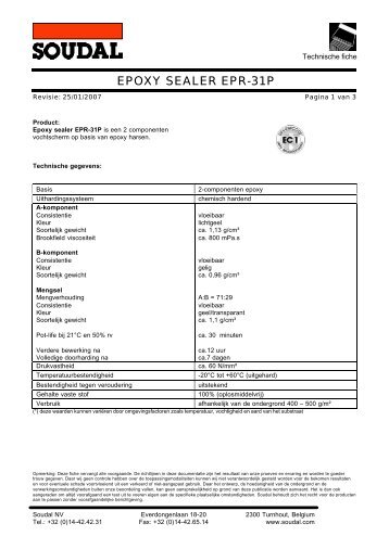 EPOXY SEALER EPR-31P