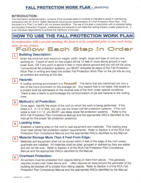 Fall Protection Plan Template Pdf Fill Online Printable 57 OFF