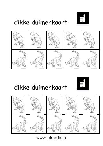 dikke duimenkaart dikke duimenkaart - Juf Maike